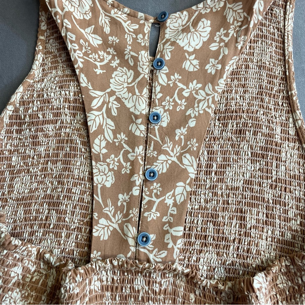 Matilda Jane Just Imagine Lauren smocked floral print midi dress large - Picture 9 of 13